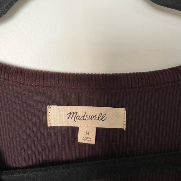 Madewell Deep Purple Wrap Blouse - Picture 2 of 3